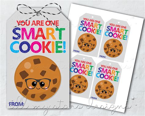 You’re One Smart Cookie Free Printable Tag